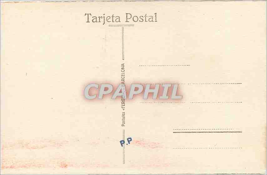 CPA Barcelona Diputacion Patio de los Naranjos  — Rückseite
