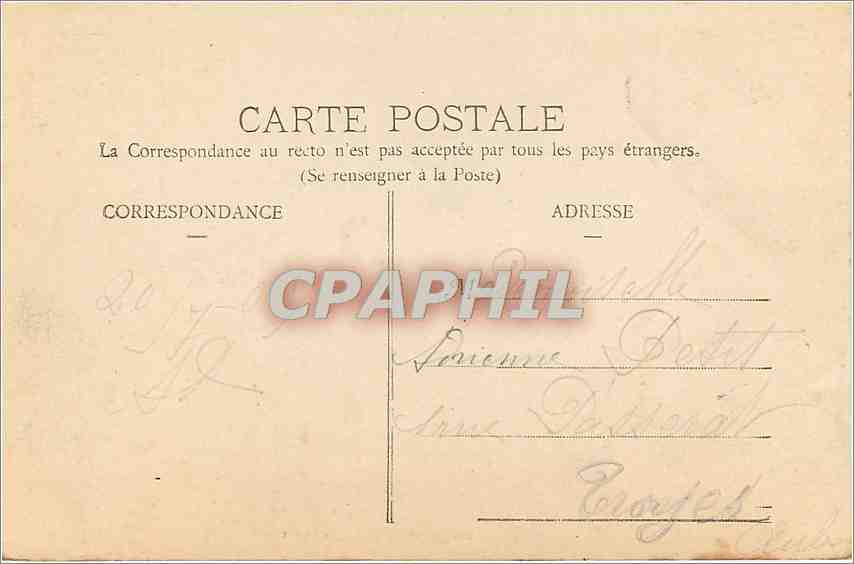 CPA Belfort Le Lion Ceuvre de Bartholdi  — Rückseite