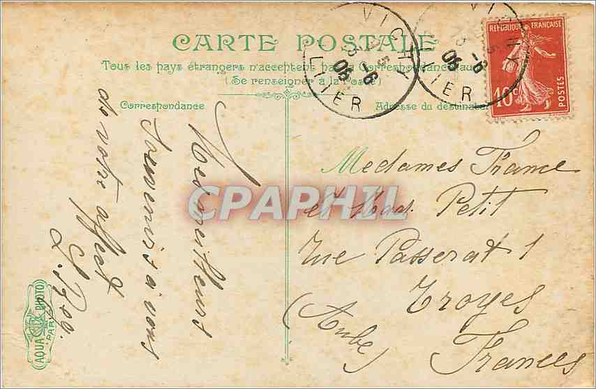 CPA Vichy l'Abside de l'Eglise St Louis  — Rückseite