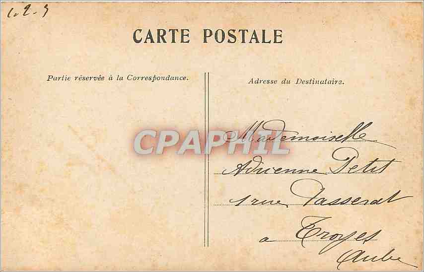 CPA Versailles Le Bassin d'Apollon  — Verso