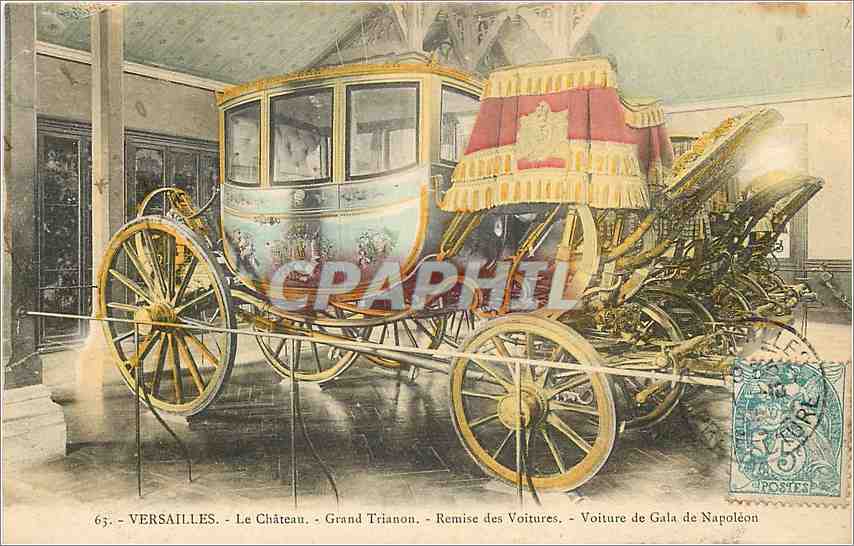 CPA Versailles Le Chateau Grand Trianon Remise des Voitures 