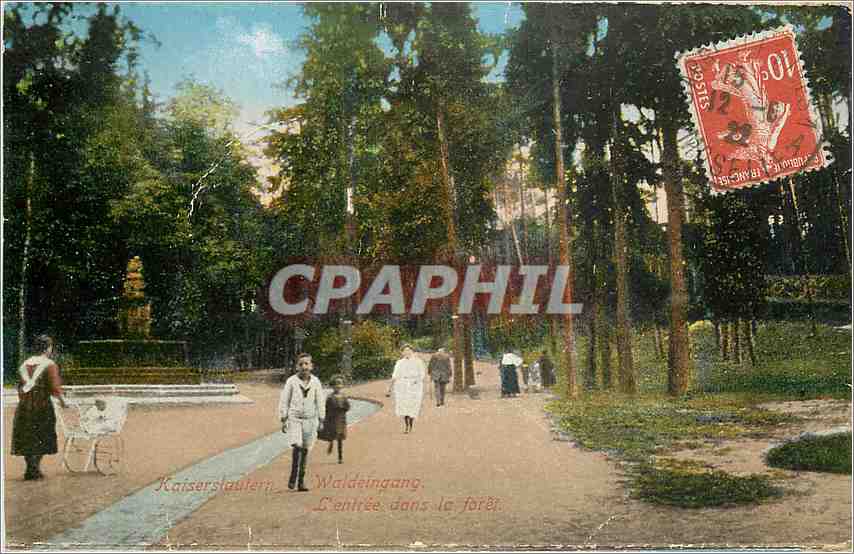 CPA Kaiserslautern Waldeingang L'entree dans le foret 