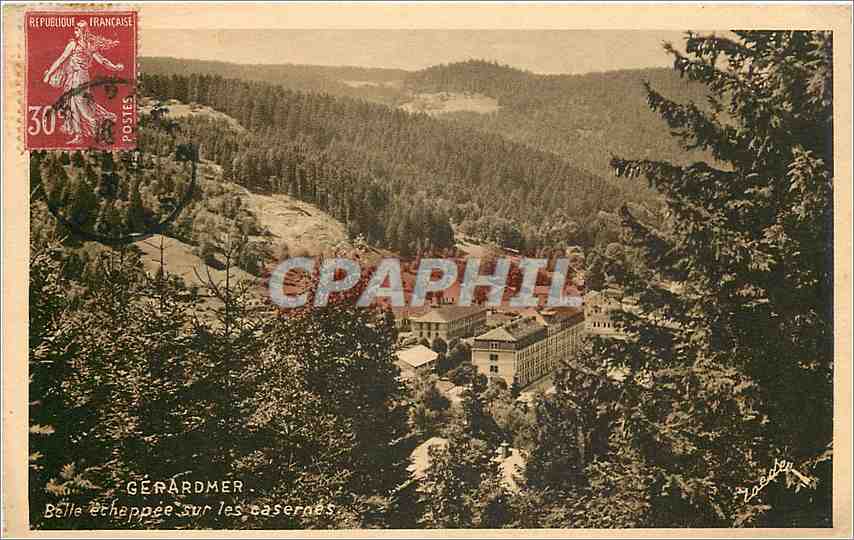 CPA Gerardmer Belle echappee sur les casernes 