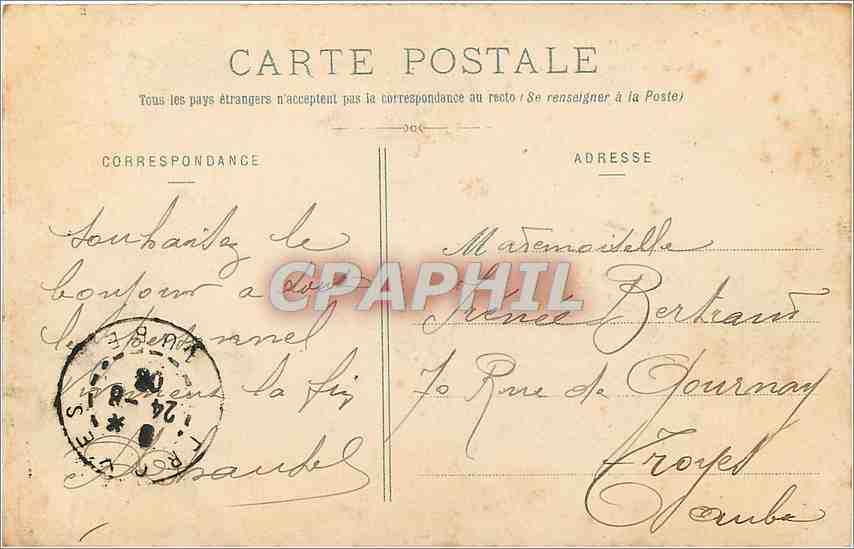 CPA Toul Illustre Hotel de Ville et Cathedrale  — Verso