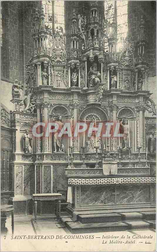 CPA Saint Bertrand de Comminges Interieur de la Cathedrale Le Maitre Autel 