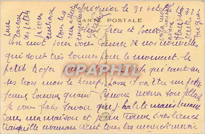 Tréguier (C.-du-N.) — La tour d'Hastings, Tour Sanetius, la flèche et le Cloître — Éditeur : Arte Postale — Rückseite