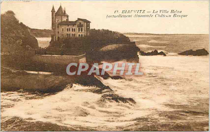 CPA Biarritz La Villa Belza actuellement denommee Chateau Basque 