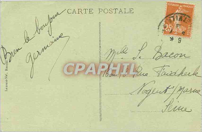 CPA Le Mont St Michel Cote Sur Ouest  — Verso