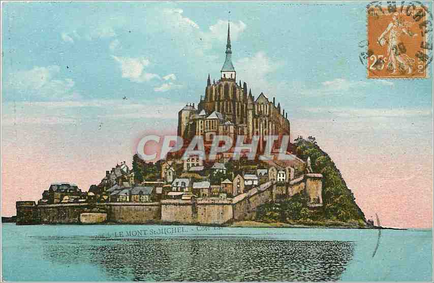 CPA Le Mont St Michel Cote Est 