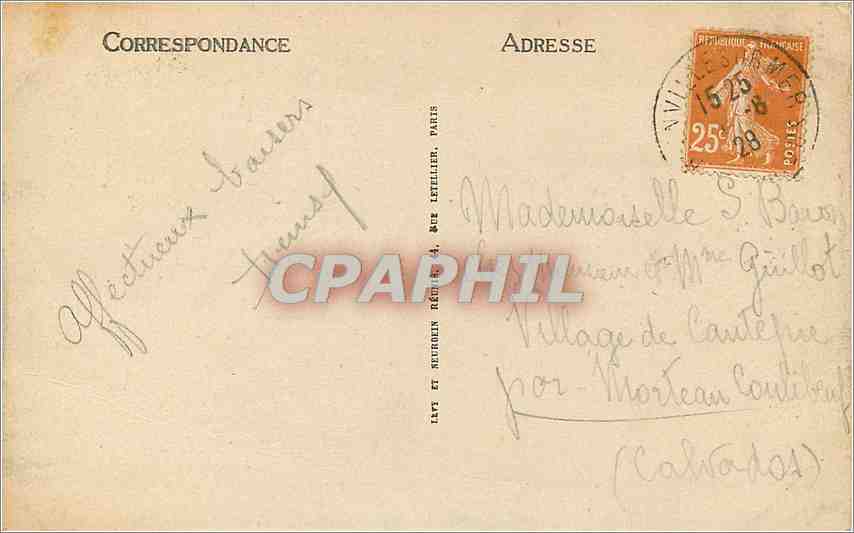 CPA Cabourg Le Grand Hotel et les Jardins  — Rückseite