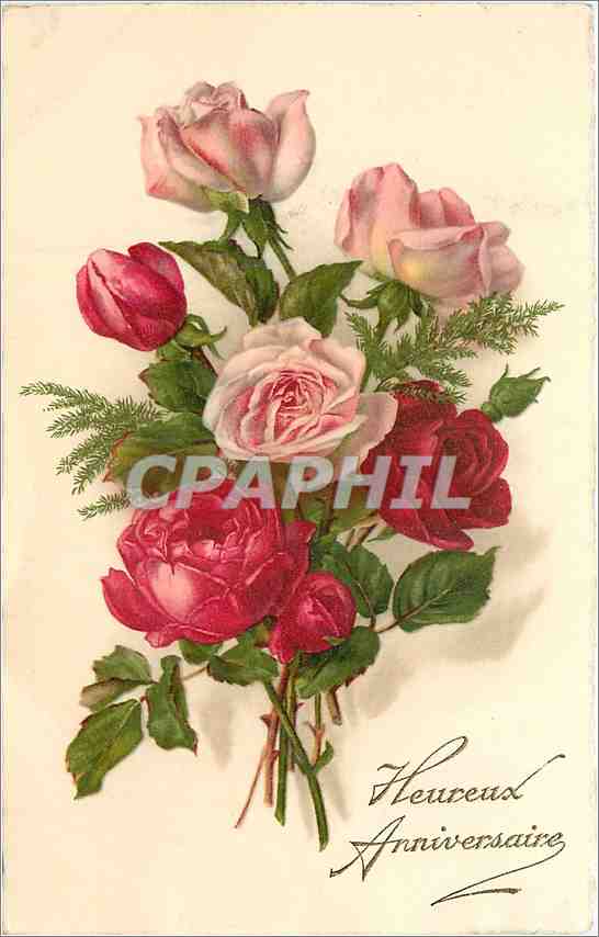 CPA Heureux Anniversaire 