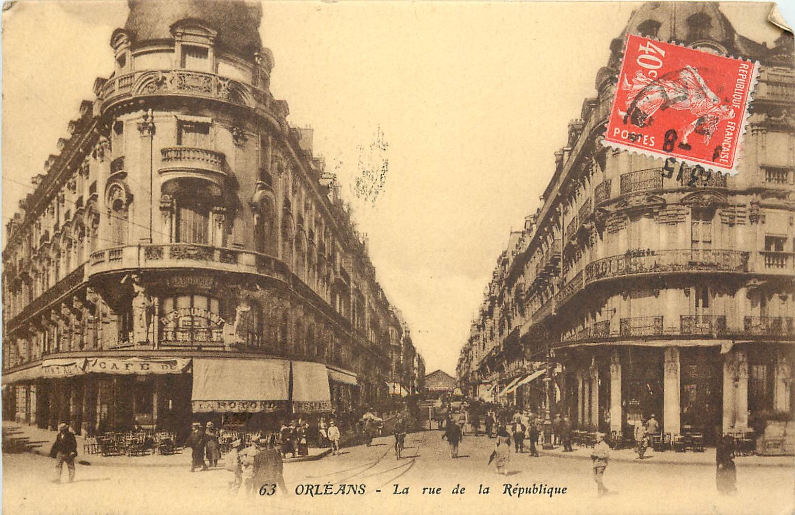 Orléans - La rue de la République — éditeur Arraud et Nozais, n°63