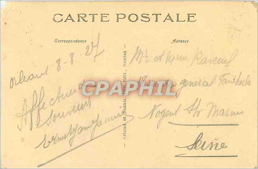 Orléans - La rue de la République — éditeur Arraud et Nozais, n°63 — Achterkant