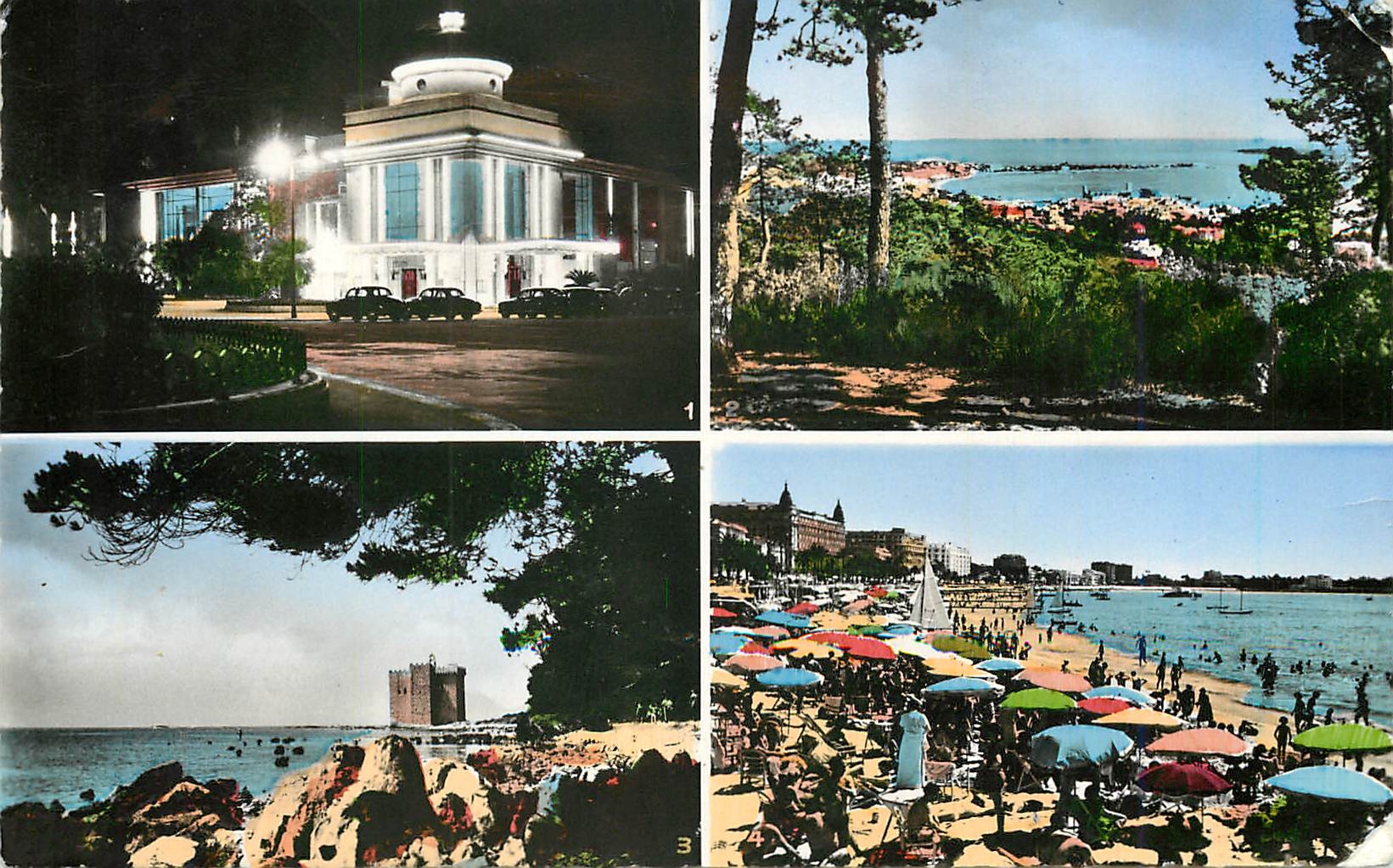 CPM Cannes Le Casino Vue generale Ile St Honorat La Plage 