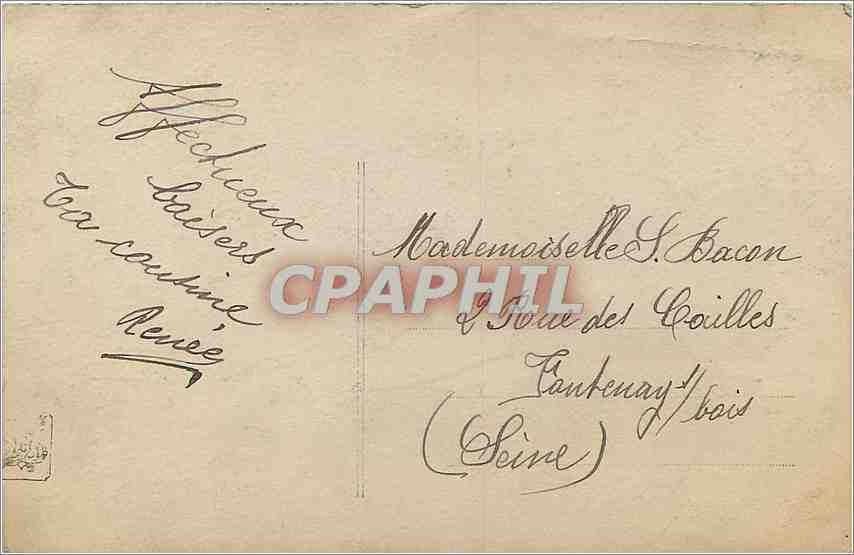 CPA Salon de l'Ecole Francaise 1913 Paul du Thoit — Verso