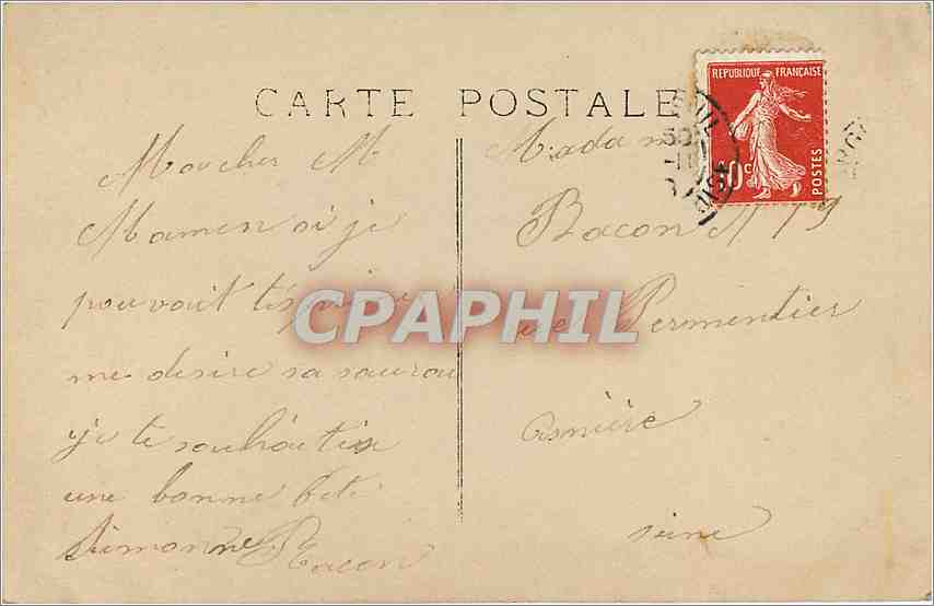 CPA Bonne Fete Enfant — Verso