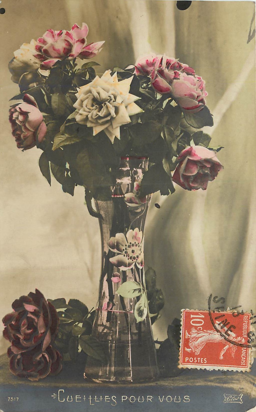 CPA Cueillies Pour vous Fleurs