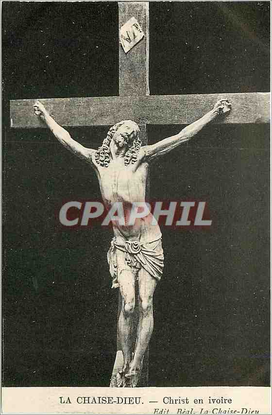 CPA La Chaise Dieu Christ en ivoire 