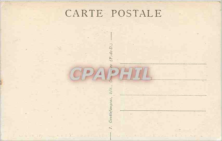 CPA La Chaise Dieu Les cariatides du buffet d'orgue  — Rückseite