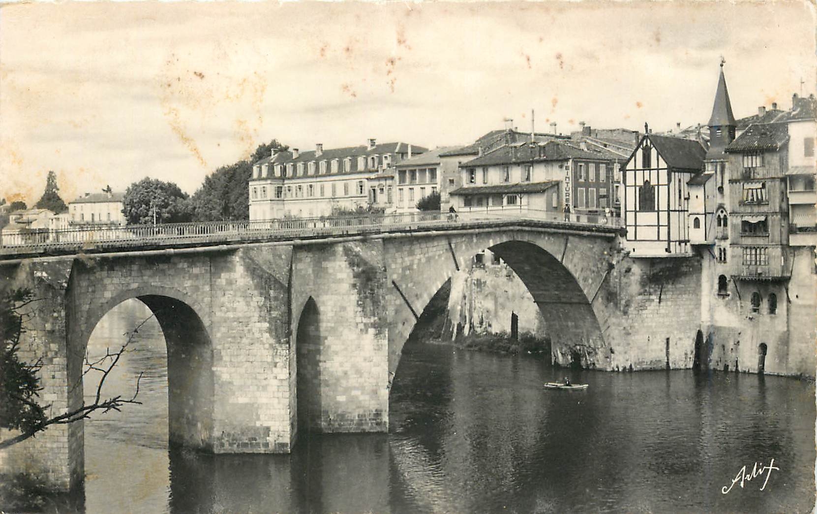 Villeneuve-sur-Lot — Le Pont Vieux — Édit. ARLIX, Paris