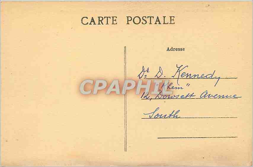 CPA Villeneuve sur Yonne La Rue du Puits d'Amour et les Coteaux vers Valprofonde  — Back