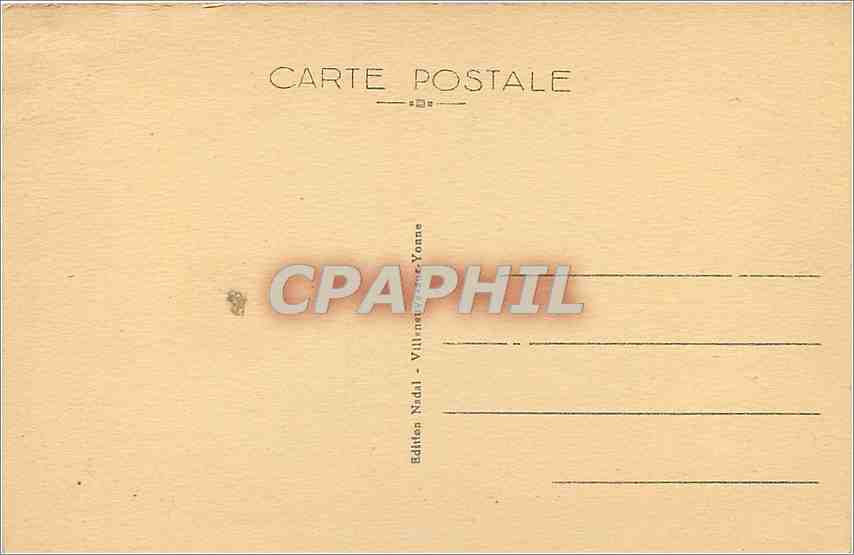 CPA Villeneuve sur Yonne Eglise Notre Dame  — Back