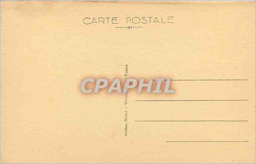 CPA Villeneuve sur Yonne Abside de l'Eglise Notre Dame  — Back