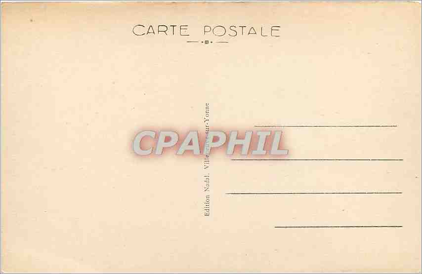 CPA Villeneuve sur Yonne Abside de l'Eglise Notre Dame  — Back