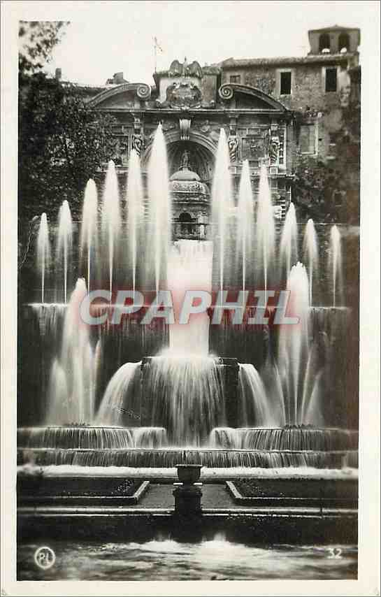 CPA Tivoli Villa d'Este Fontana dell'organo 