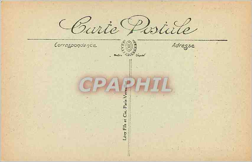 CPA Le Treport Vue du Port Bateaux — Rückseite