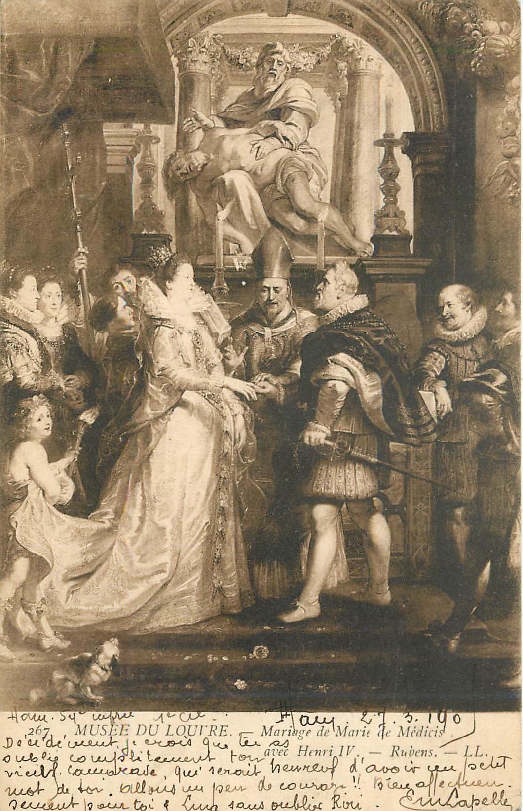 CPA Musee du Louvre Mariage de Mariz de Medicis 