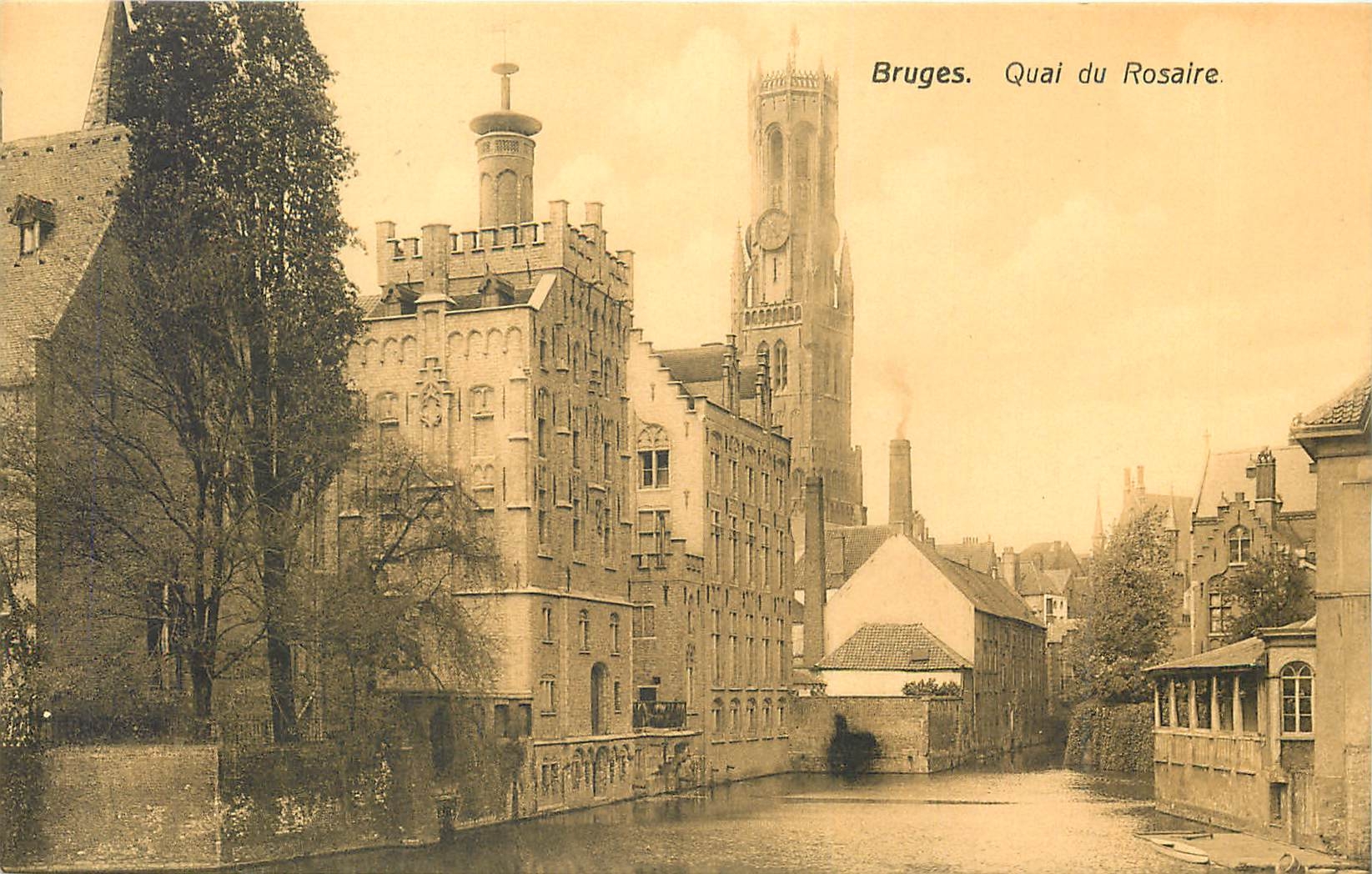 CPA Bruges Quai du Rosaire 