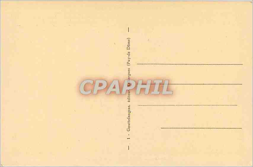 CPA Chateau de Murols Cote Ouest  — Verso