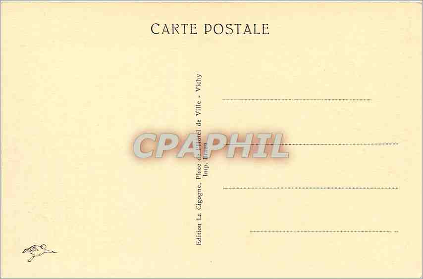 CPA Les Gorges de Chouvigny Le Rocher Armand  — Rückseite