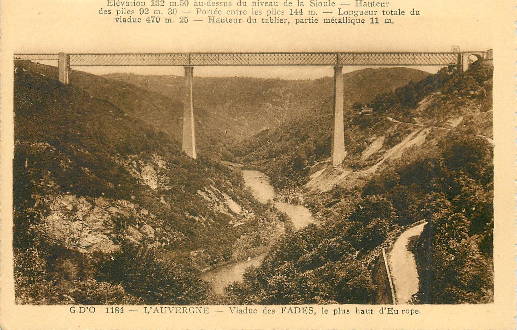 Viaduc des Fades — L'Auvergne — G.D'O 1184
