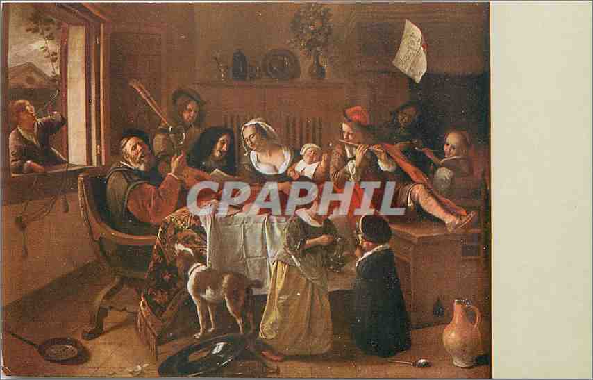 CPA Rijksmuseum Amsterdam Jan Steen Menage joyeux 