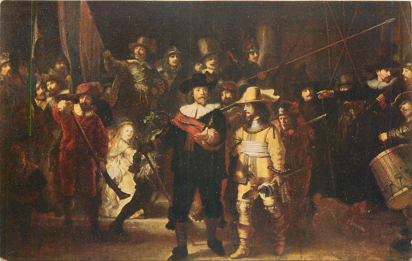 CPA Rijksmuseum Amsterdam Rembrandt Van Rijn La rone de Nuit 
