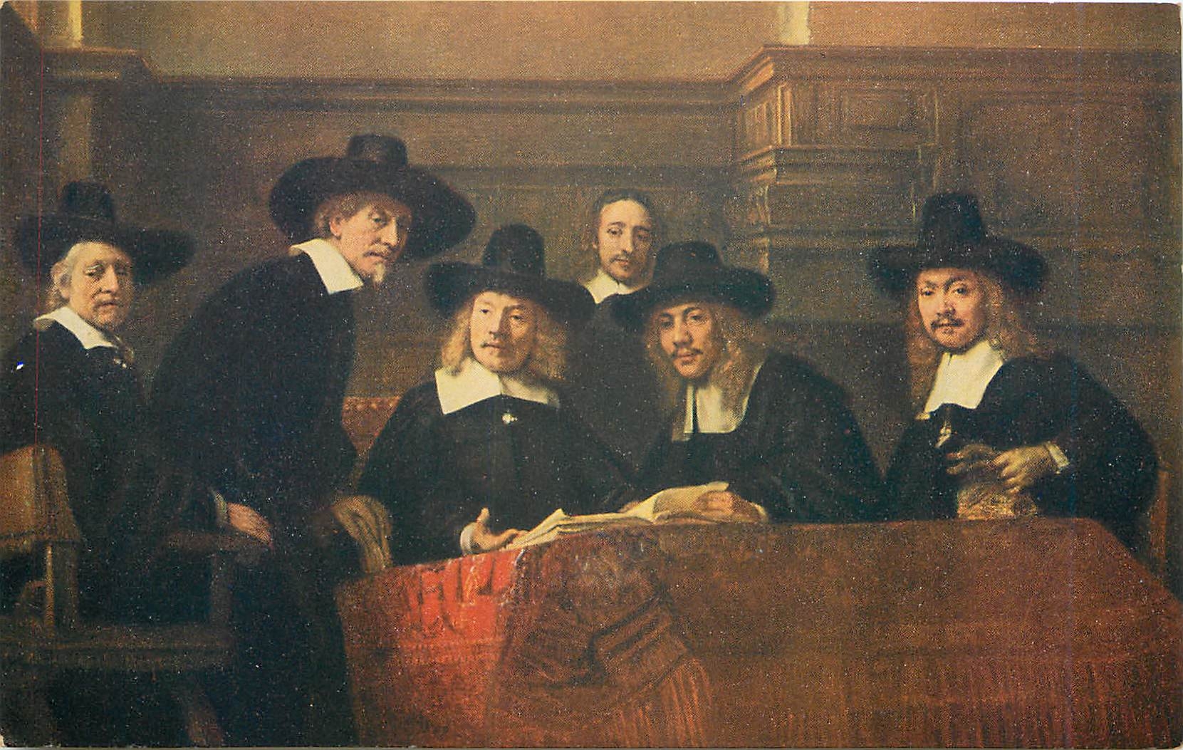 CPA Rijksmuseum Amsterdam Rembrandt Van Rijn Les syndics des drapiers 
