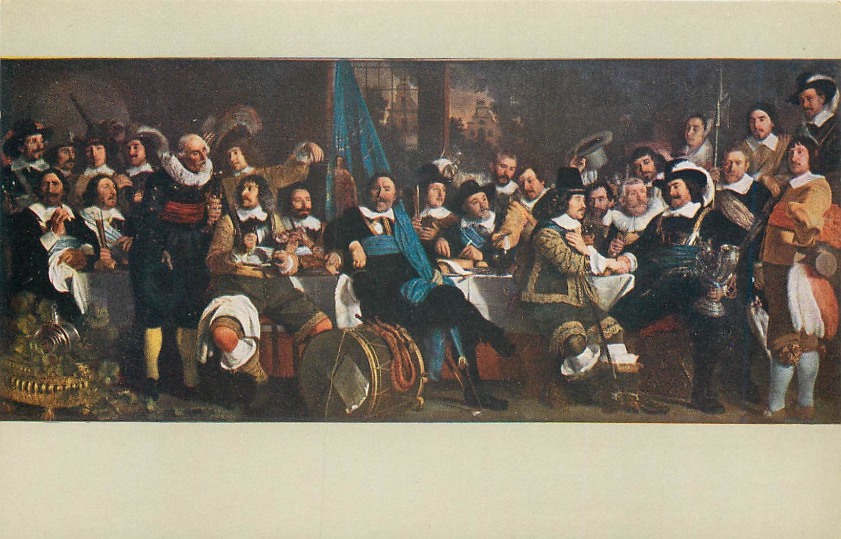 CPA Rijksmuseum Amsterdam B Van Der Helst Banquet de la garde civique 
