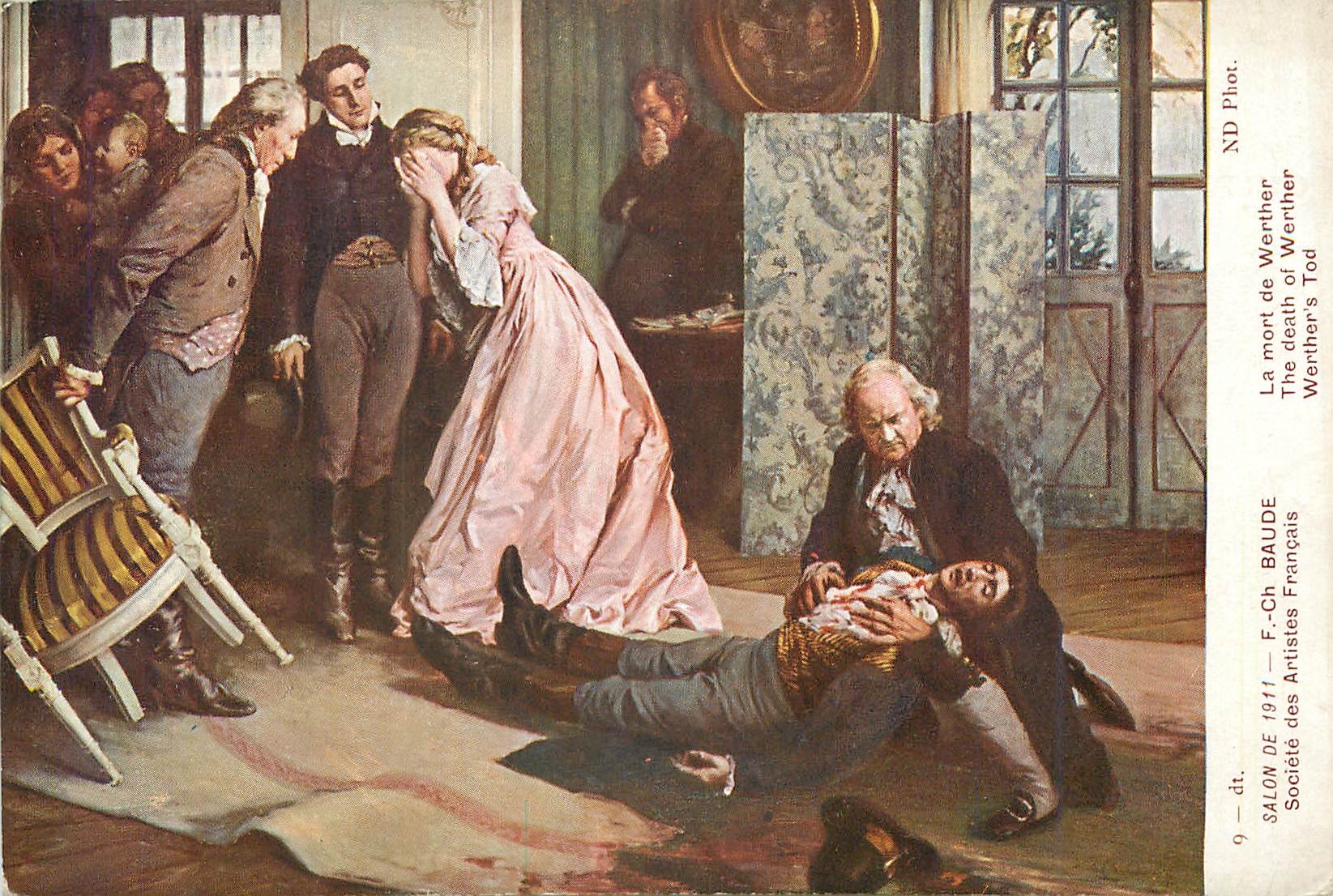 CPA Salon de 1911 Le mort de Werther 