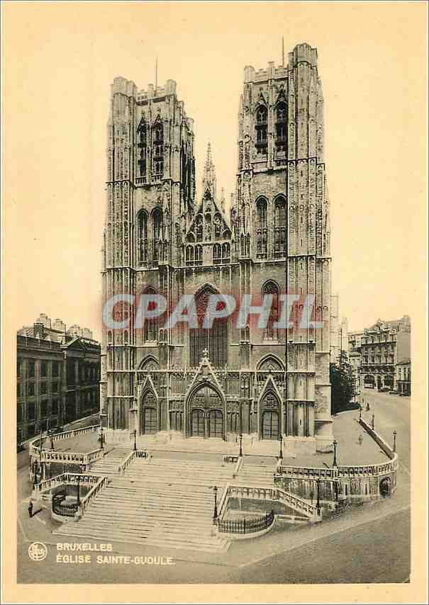 CPA Bruxelles Eglise Sainte Gudule 