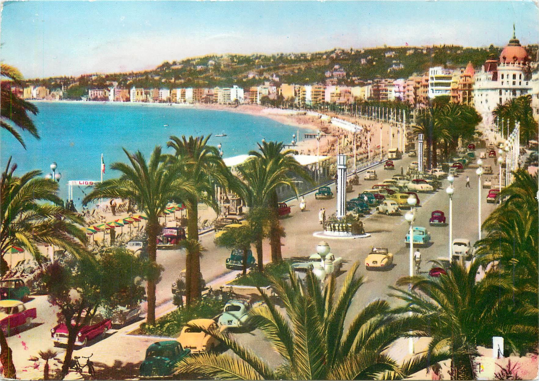 CPM Nice La Promenade des Anglais vers la Californie 