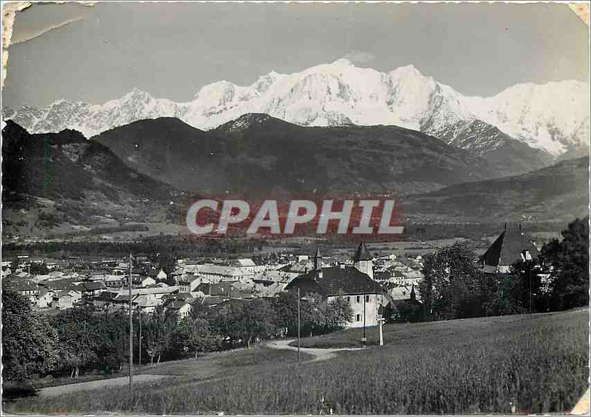 CPM Sallanches Hte Savoie Vue generale et le Mont Blanc 