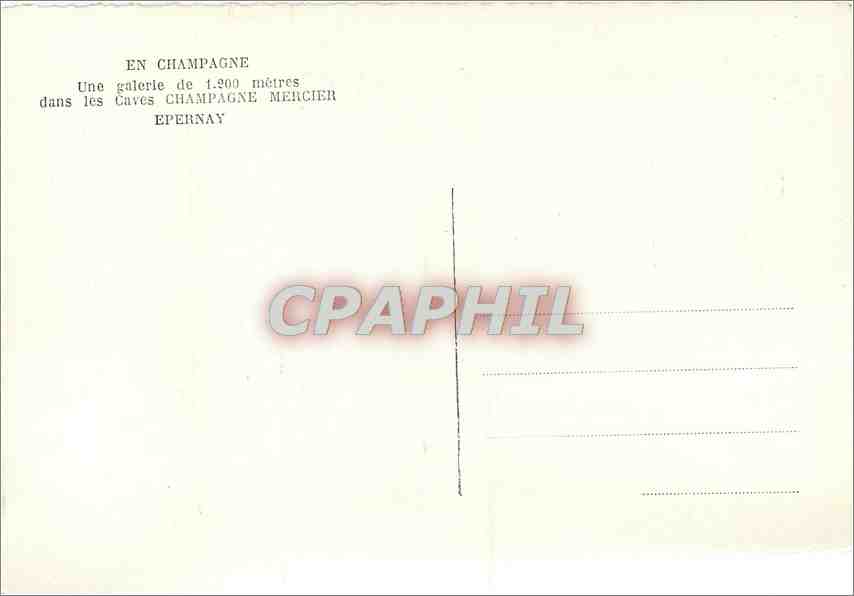 Galerie de 1.200 mètres — dans les Caves Champagne Mercier — Epernay — Rückseite