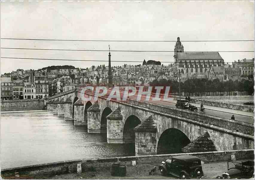 Blois (Loir-et-Cher) — Allgemeiner Blick auf die Brücke über die Loire — Verleger unbekannt