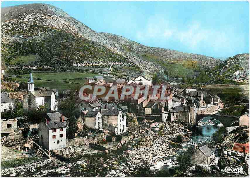 CPM Le Pont de Montvert Lozere Vue generale et les 2 Ponts 