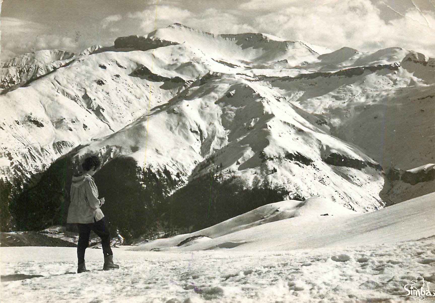 CPM Auron Cote d'Azur Le Mont Monnier vu de la gare du teleferique 