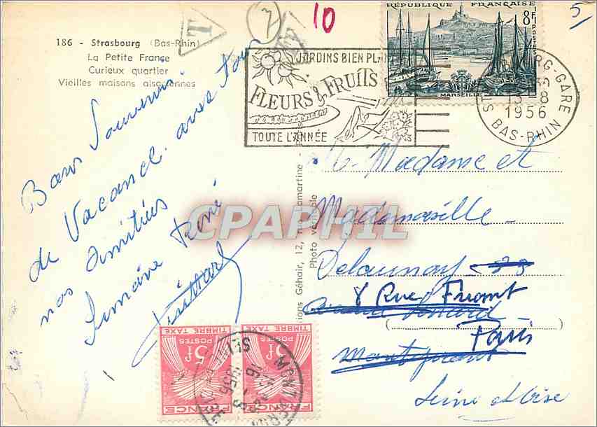 Strasbourg - La Petite France — quartier historique avec maisons à colombages — G.P. éditeur — Reverso