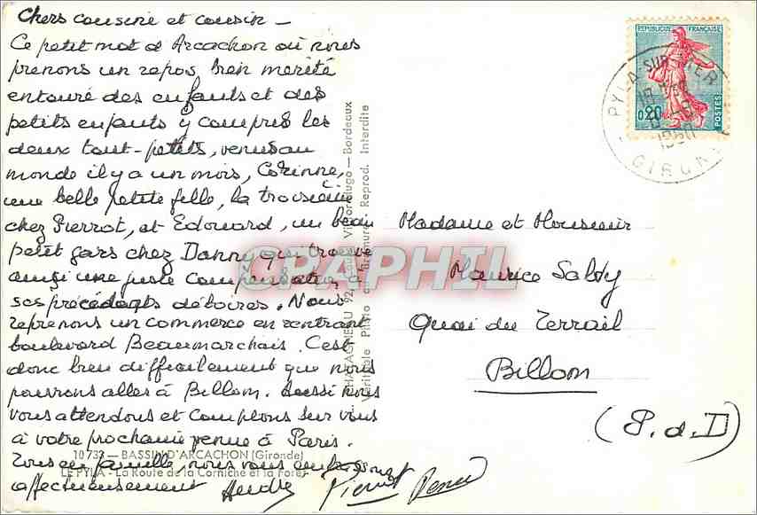 Vue aérienne de la côte d'Elcée — Éditeur Elcée, n° de série non visible — Rückseite