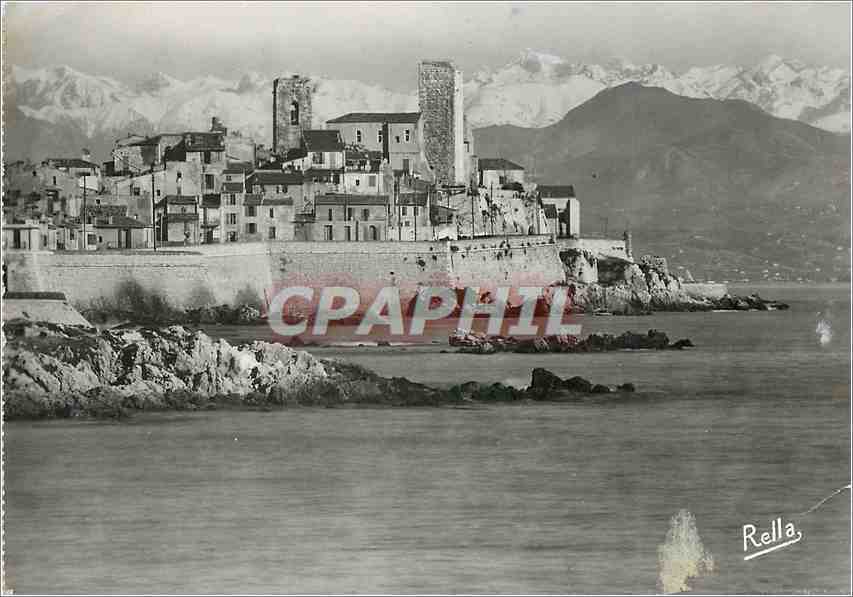 CPM Antibes Les remparts et la chaine des Alpes 